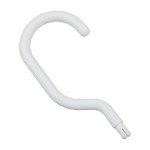 Hanger for belt, tie and other products and accessories, round, white color
